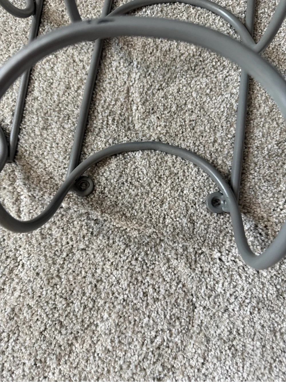 Wallniture Gray Metal Wall Towel Racks. 3 Rungs Each.